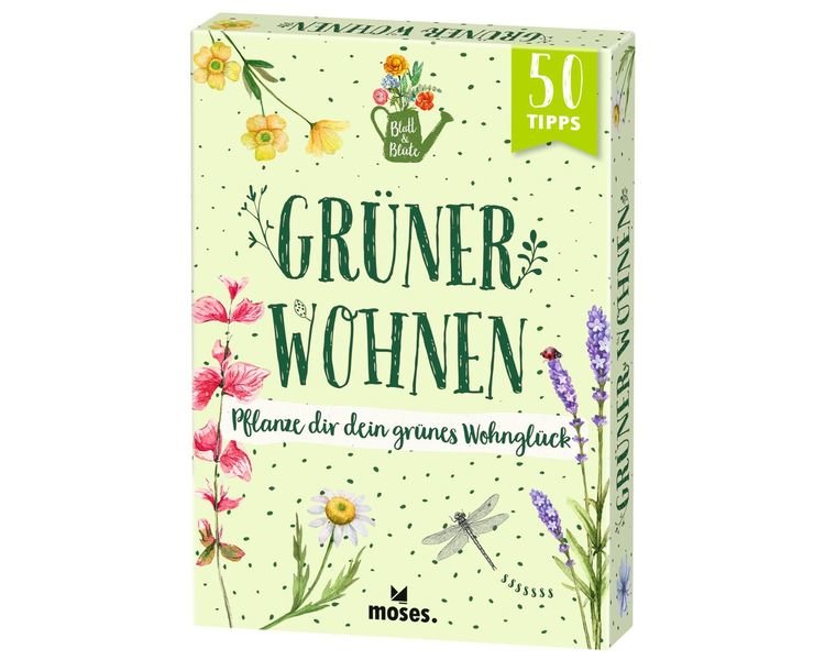 Blatt & Blüte Grüner Wohnen Kartenset - MOSES 051863