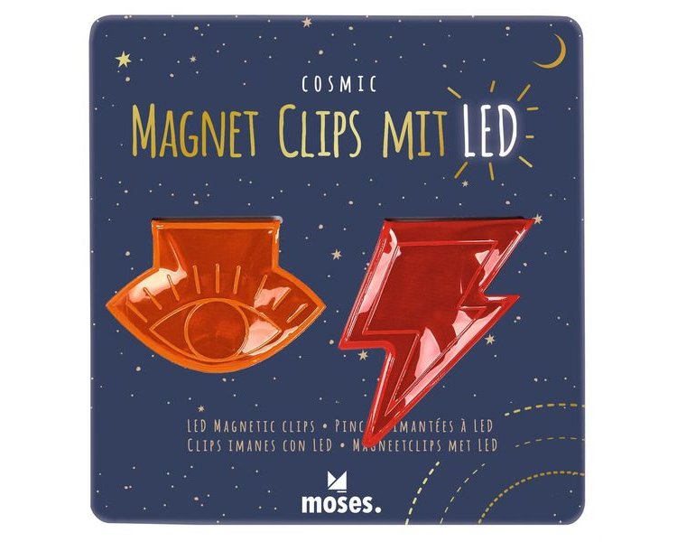 LED-Magnetclips 2er Set - MOSES 27195