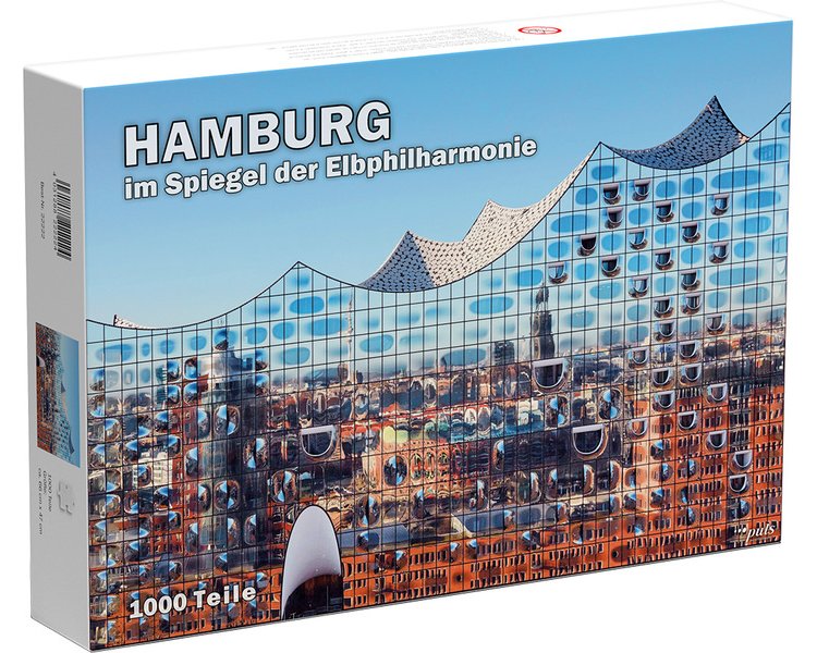 Puzzle Hamburg im Spiegel der Elbphilharmonie 1000 Teile - PULS 22222