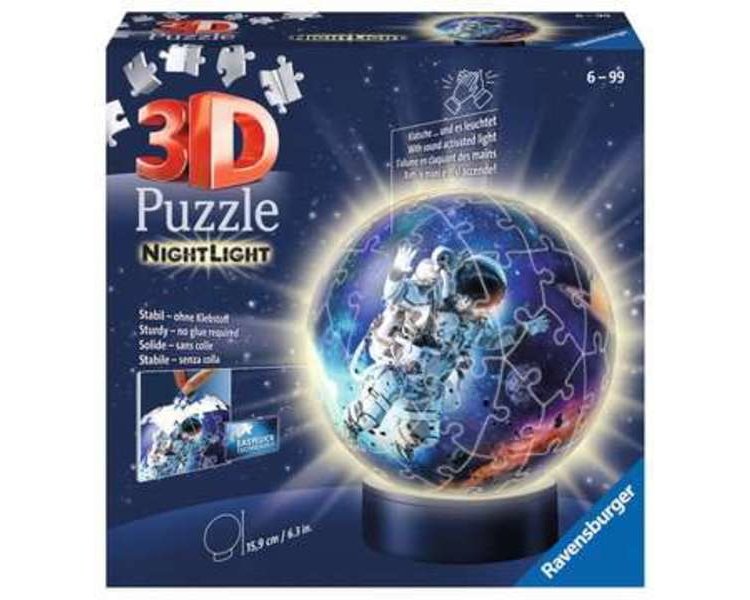 Puzzle 3D 72 Teile: Astronaut Nachtlicht - RAVEN 11264