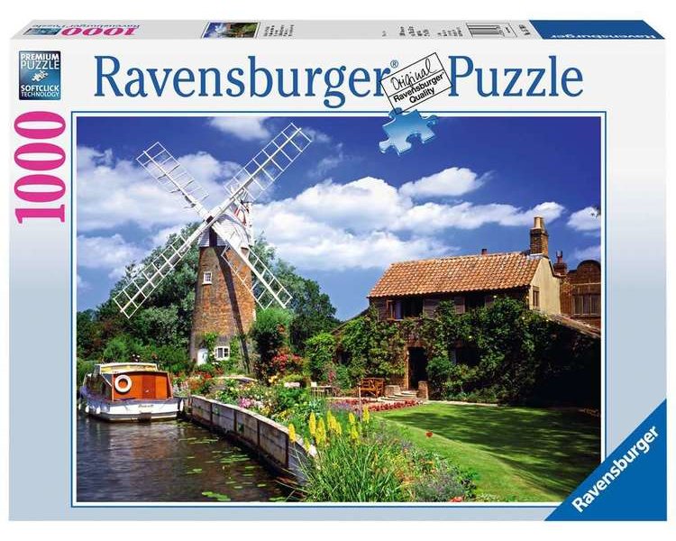 Puzzle 1000 Teile: Malerische Windmühle - RAVEN 15786