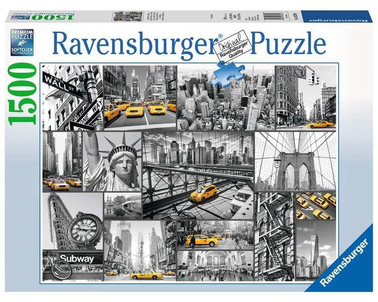 Puzzle 1500 Teile: Farbtupfer in New York - RAVEN 16354