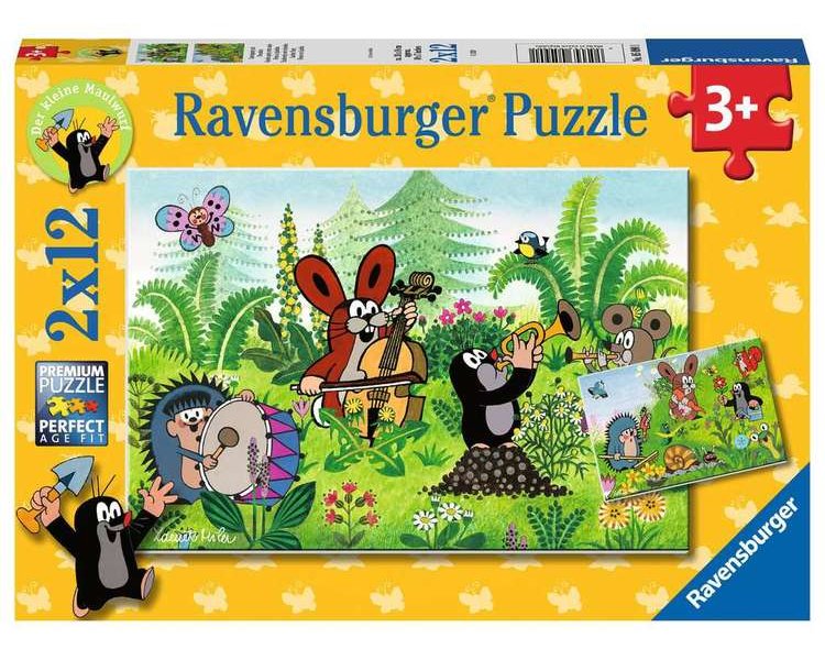 Puzzle 2 x 12 Teile: Gartenparty mit Freunden - RAVEN 05090