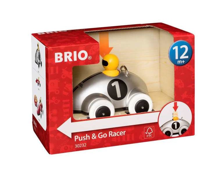 Push & Go Rennwagen silber - BRIO 30232