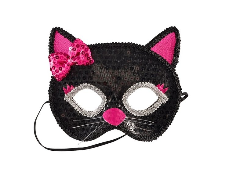 Maske Katze schwarz/pink - SOUZA 106045