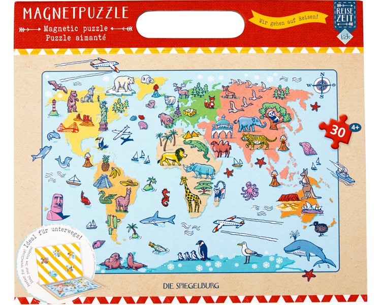 Magnetpuzzle Wir gehen auf Weltreise! Reisezeit Kids (30 Teile) - SPIEGEL 17239