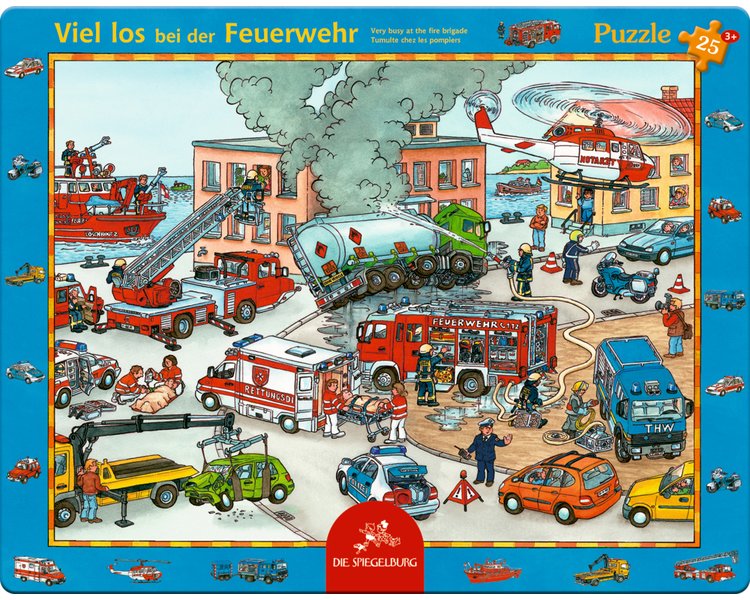Rahmenpuzzle Viel los bei der Feuerwehr (25 Teile) - SPIEGEL 17449