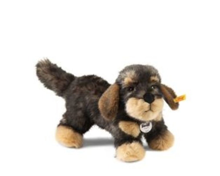 Moritz Rauhaardackel 30 dunkelgrau gespitzt - STEIFF 076985