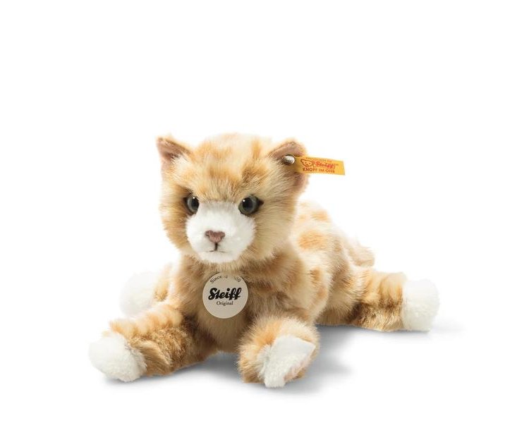Mimmi Katze 24 rot gestromelt liegend - STEIFF 099229