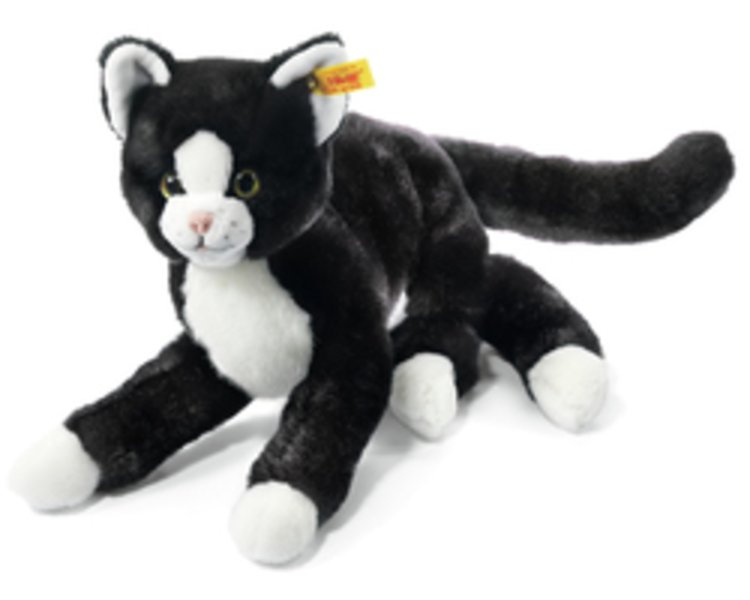 Mimmi Schlenker Katze, 30 cm, schwarz/weiss - STEIFF 099366